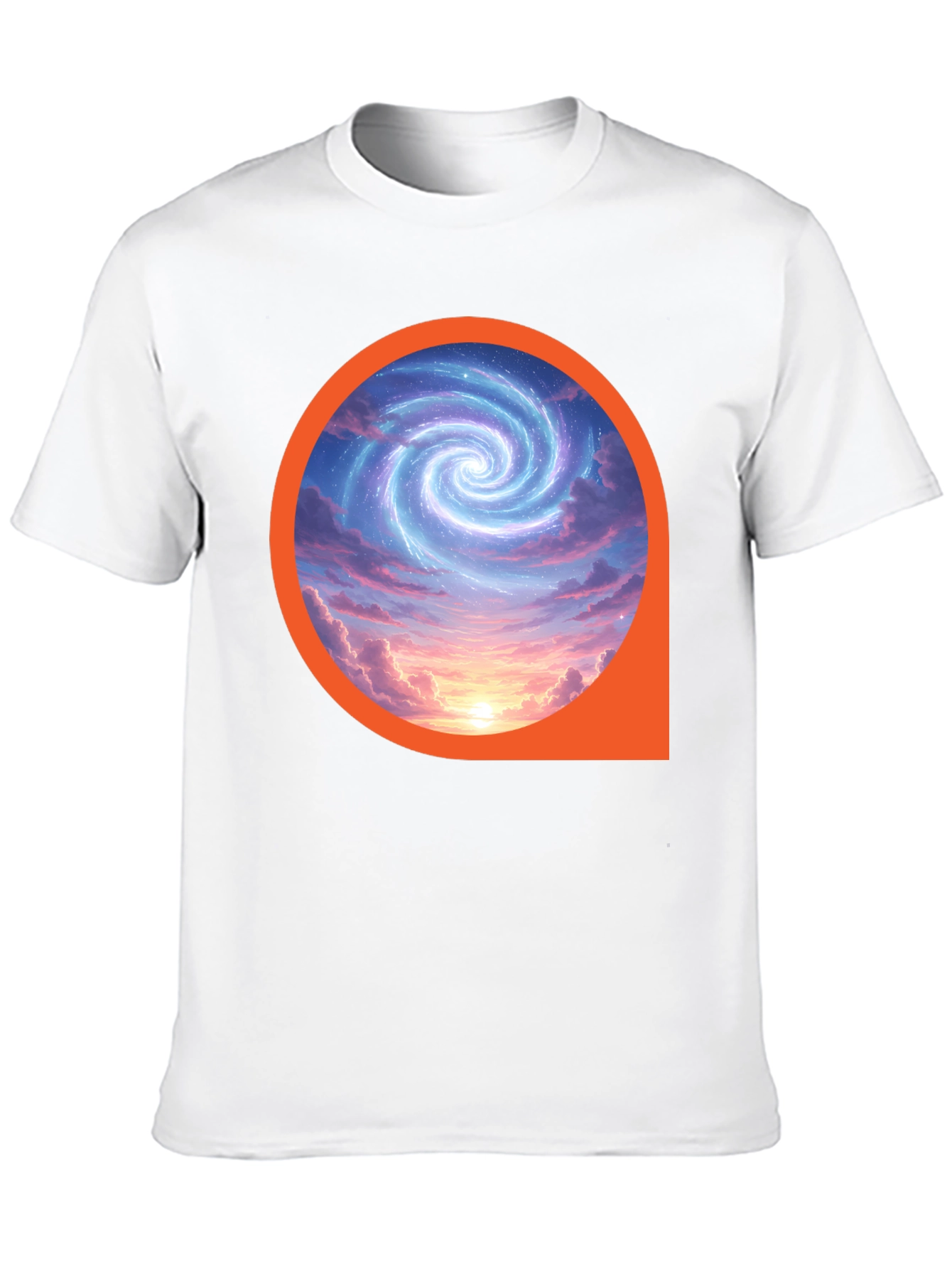 Black Cosmic Swirl Graphic Tee - Modern Style view 10