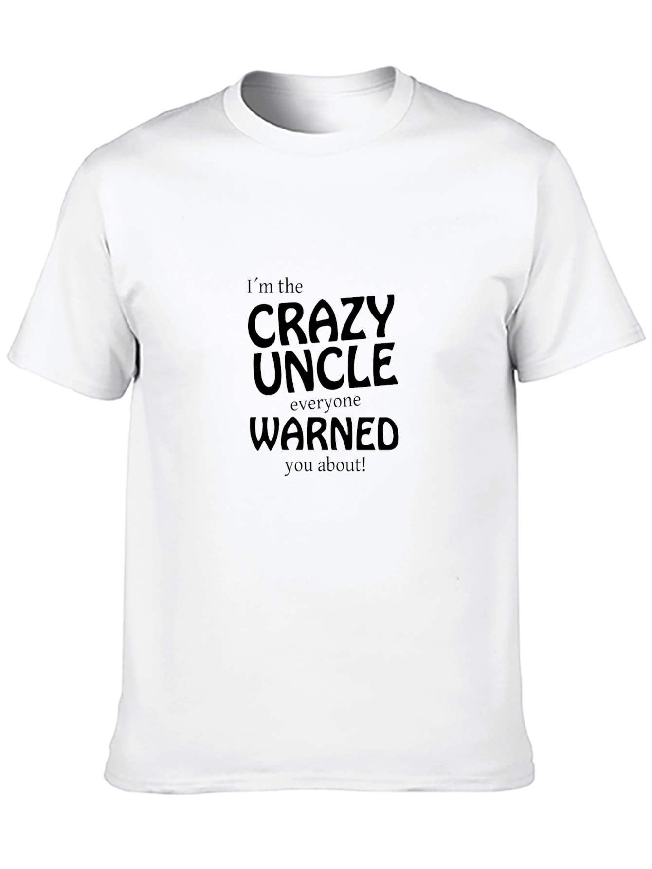 Black Crazy Uncle Graphic T-Shirt - Black view 10