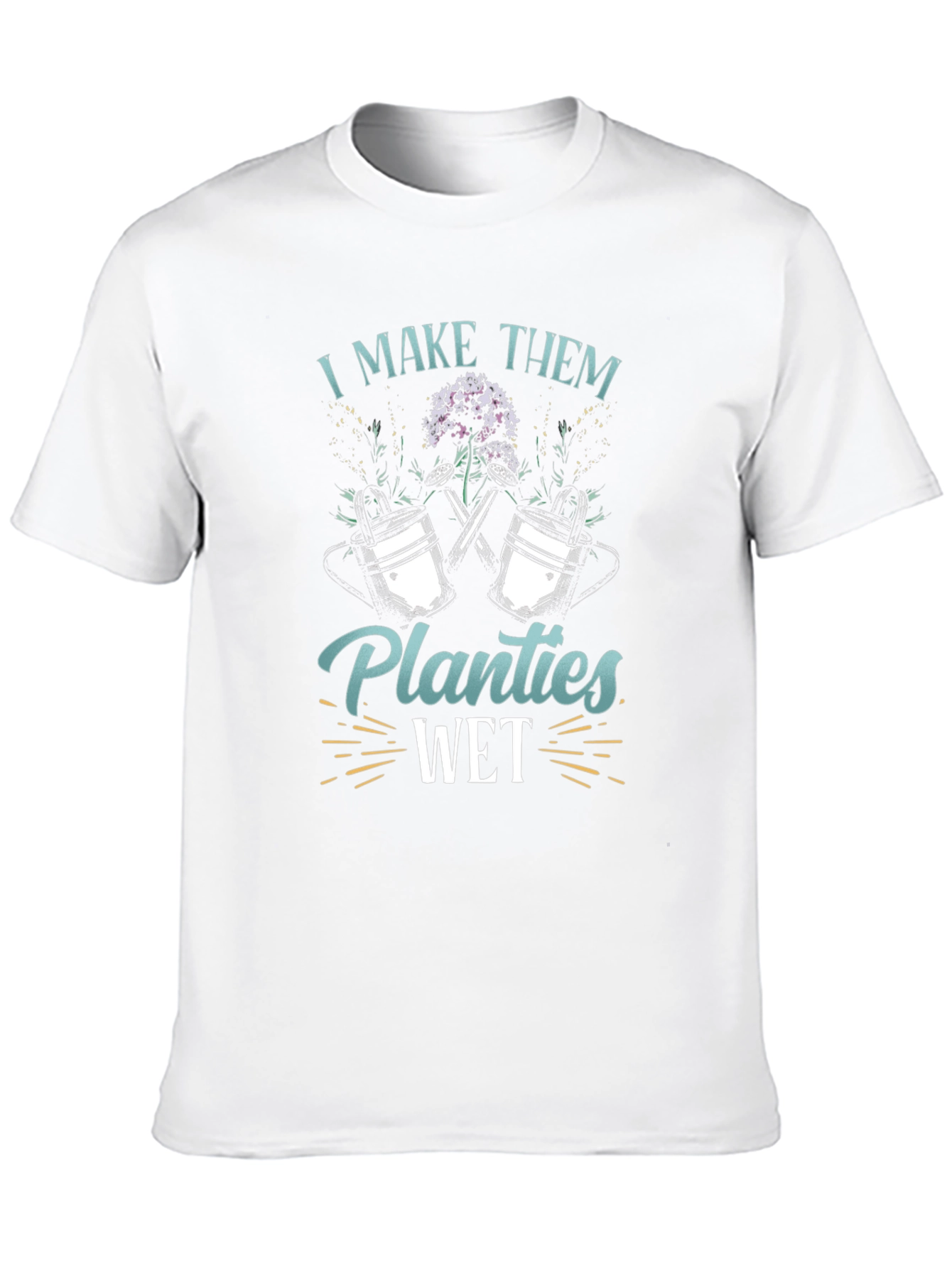 Black I Make Them Planties Wet Black T-Shirt view 10