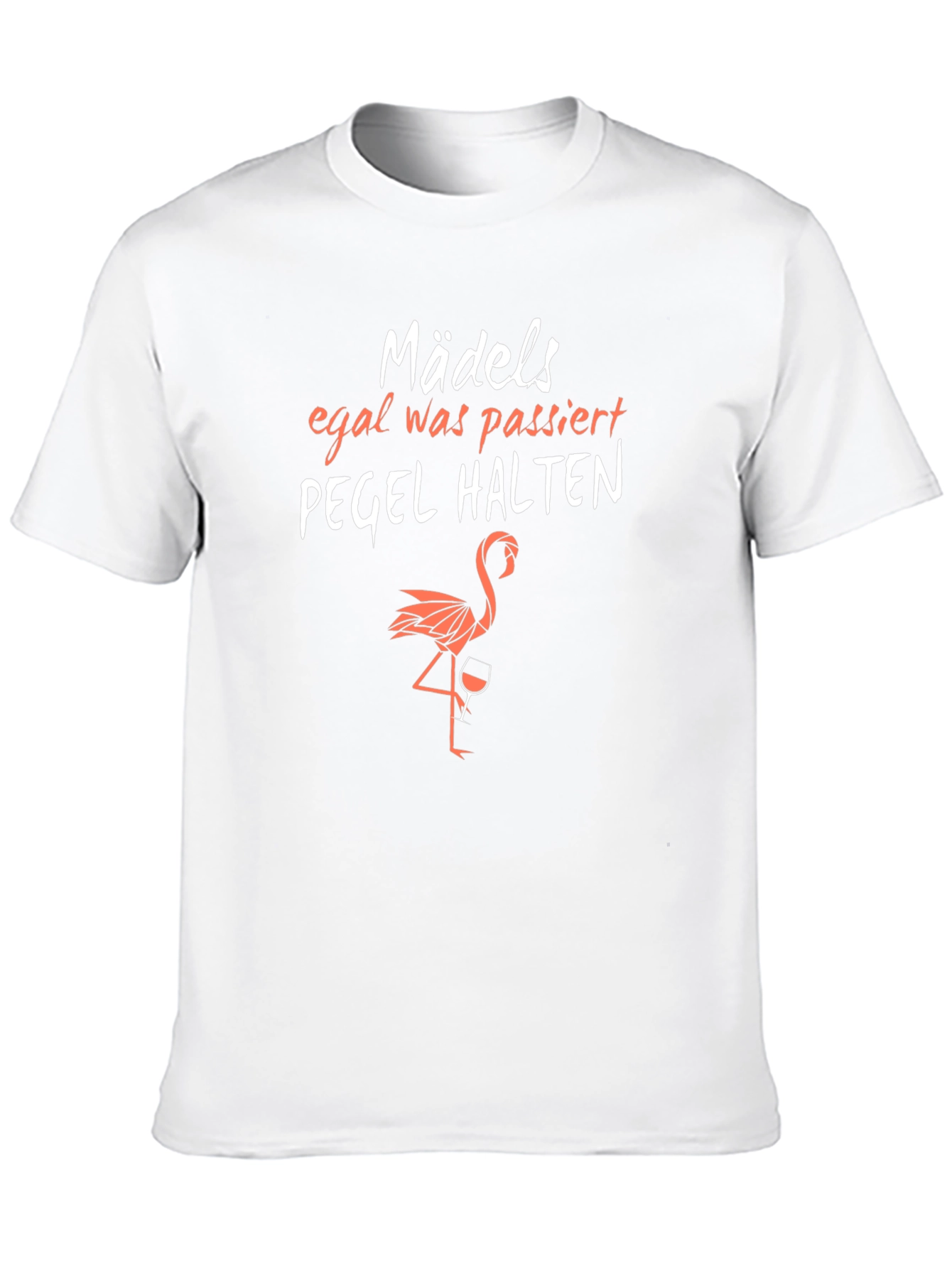 Black Funny German Flamingo T-Shirt: Pegel Halten view 10