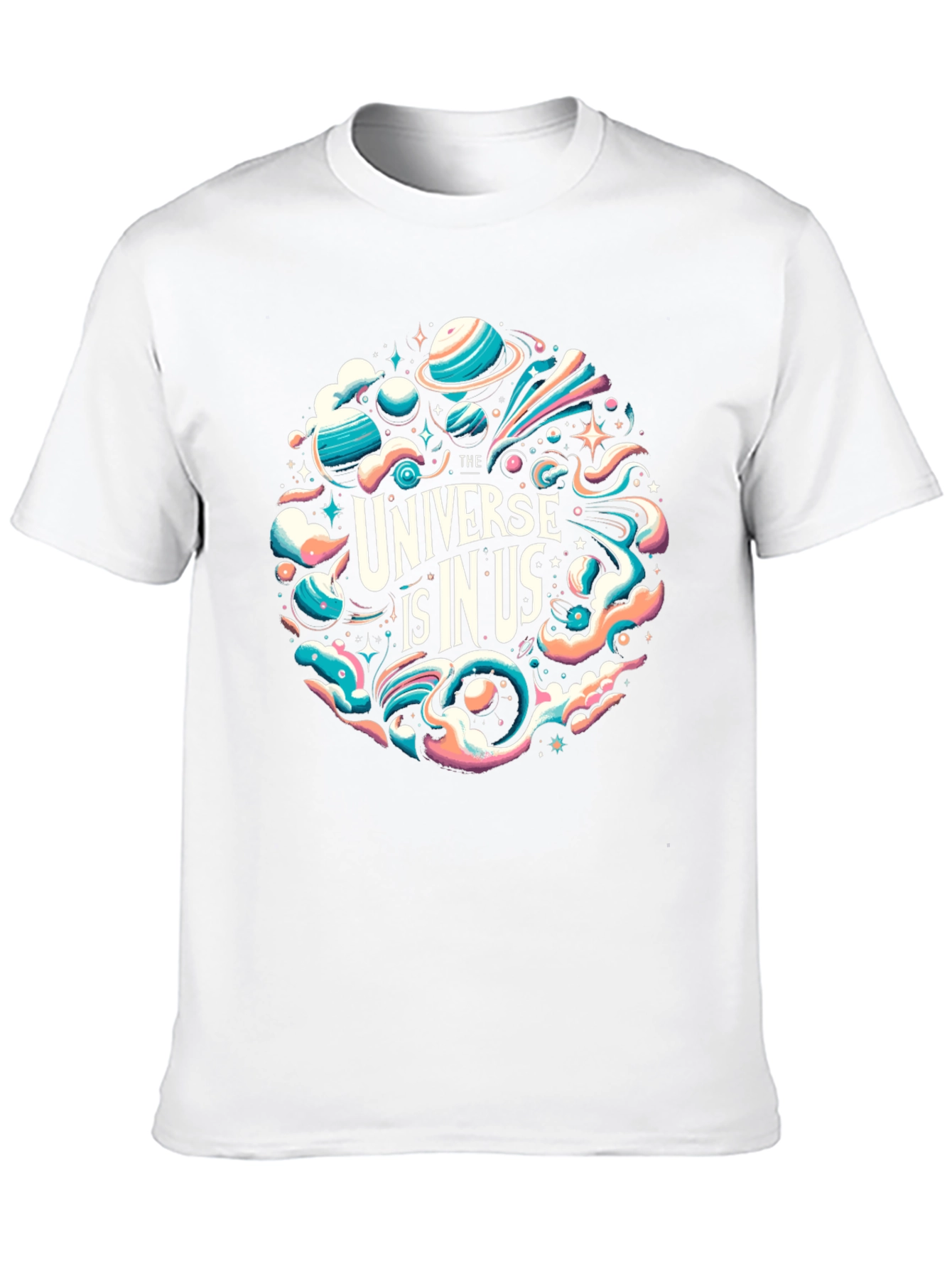 Black Universe Is In Us Graphic Tee view 10