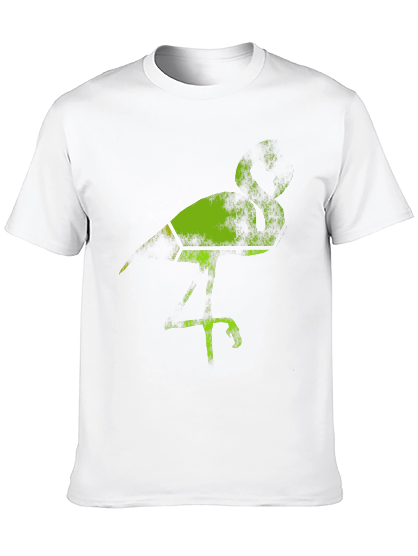 Black Green Bird Graphic Black T-Shirt view 10