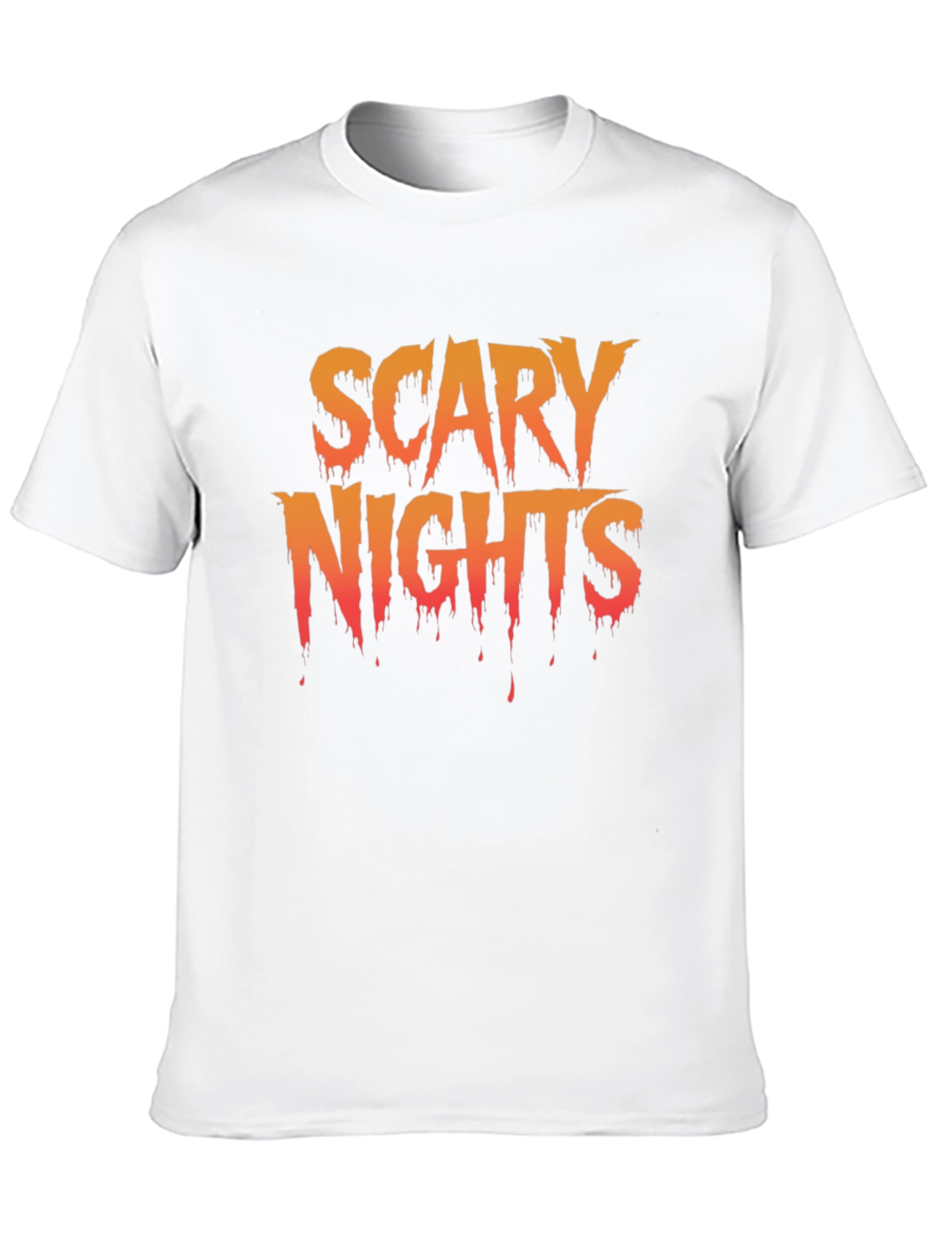 Black Scary Nights Graphic T-Shirt - Halloween Tee view 10