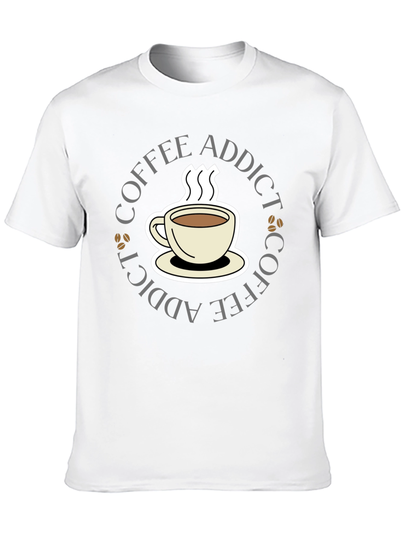 Black Coffee Addict Black T-Shirt view 10