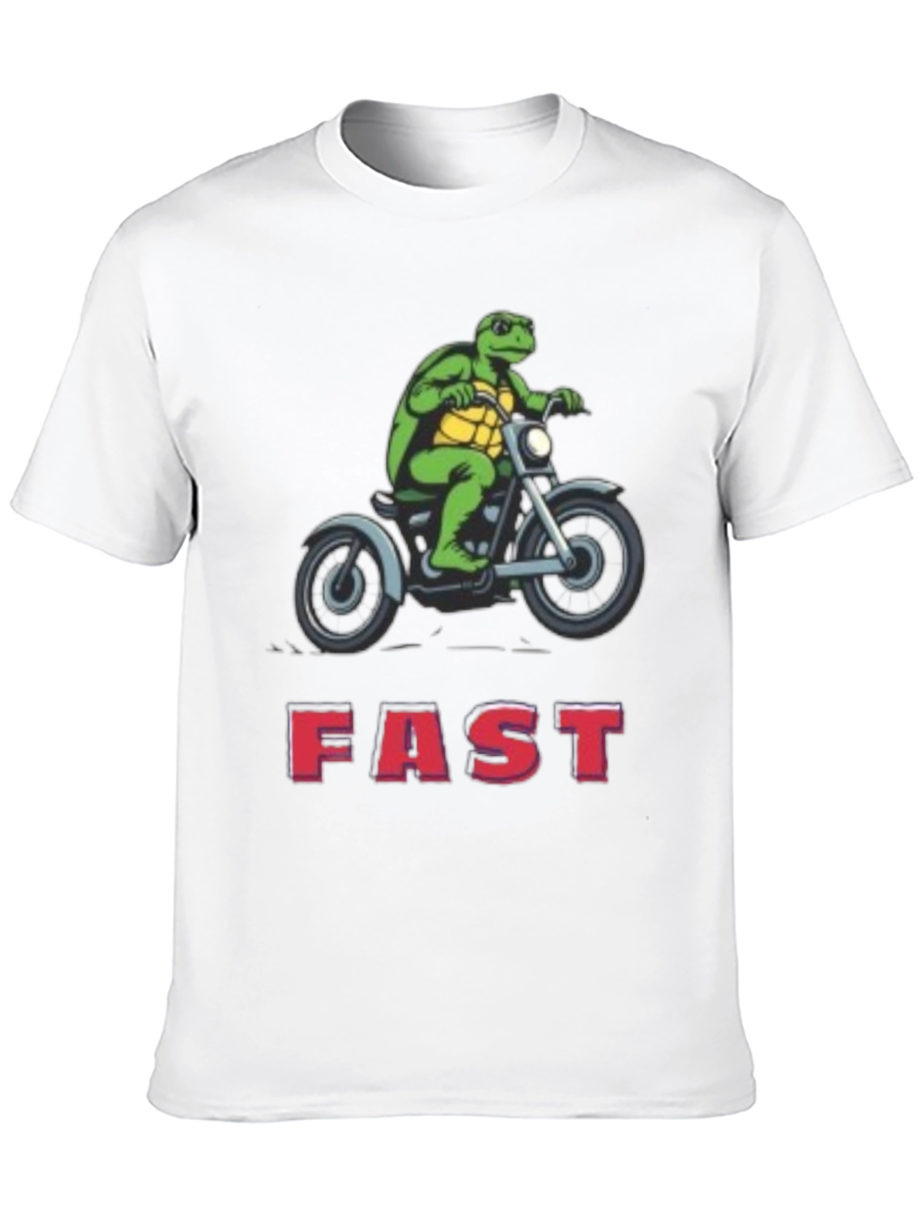 Black Turtle on Motorcycle FAST T-Shirt view 10