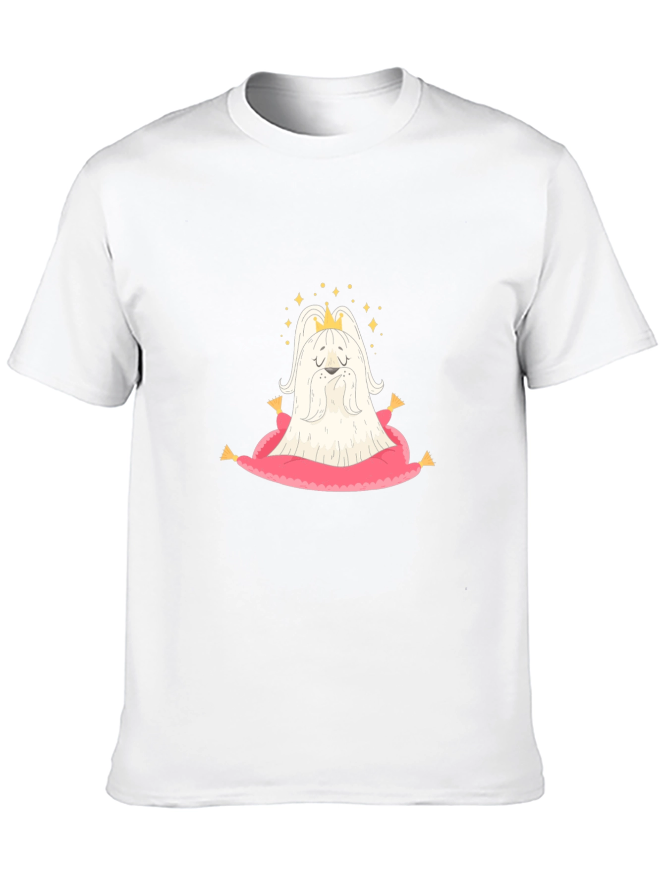 Black King Dog T-Shirt - Cute Cartoon Tee view 10