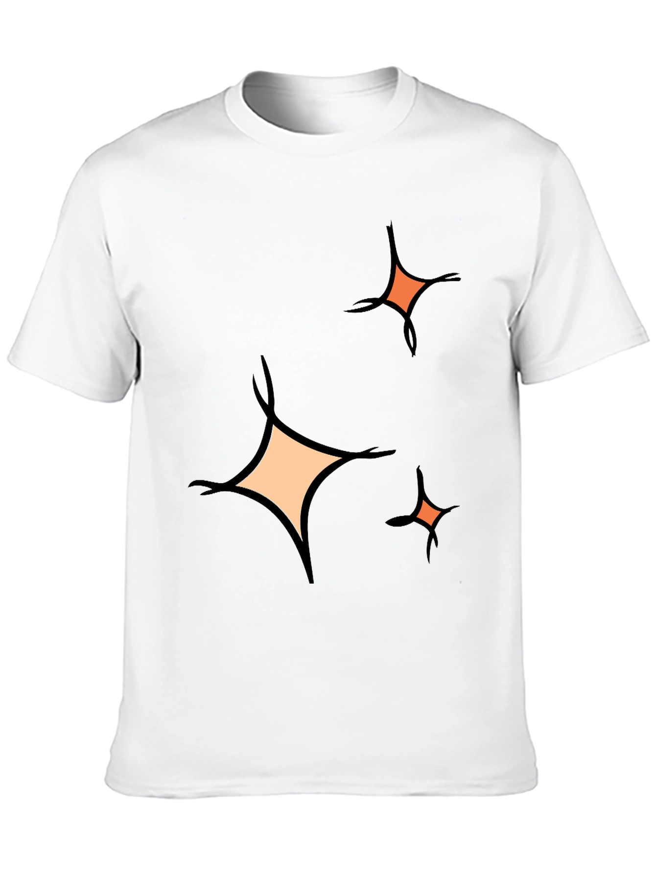 Black Sparkle Graphic Tee - Black Cotton Blend Casual view 10