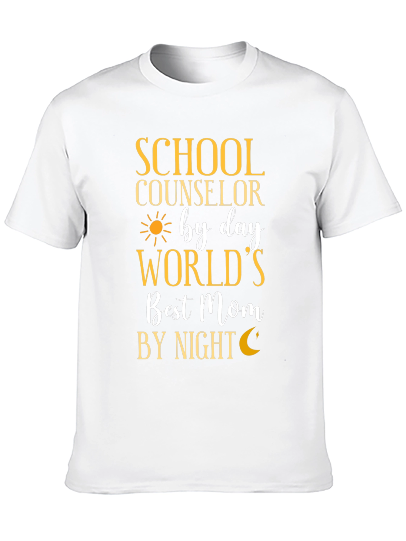 Black School Counselor Worlds Best Mom T-Shirt view 10