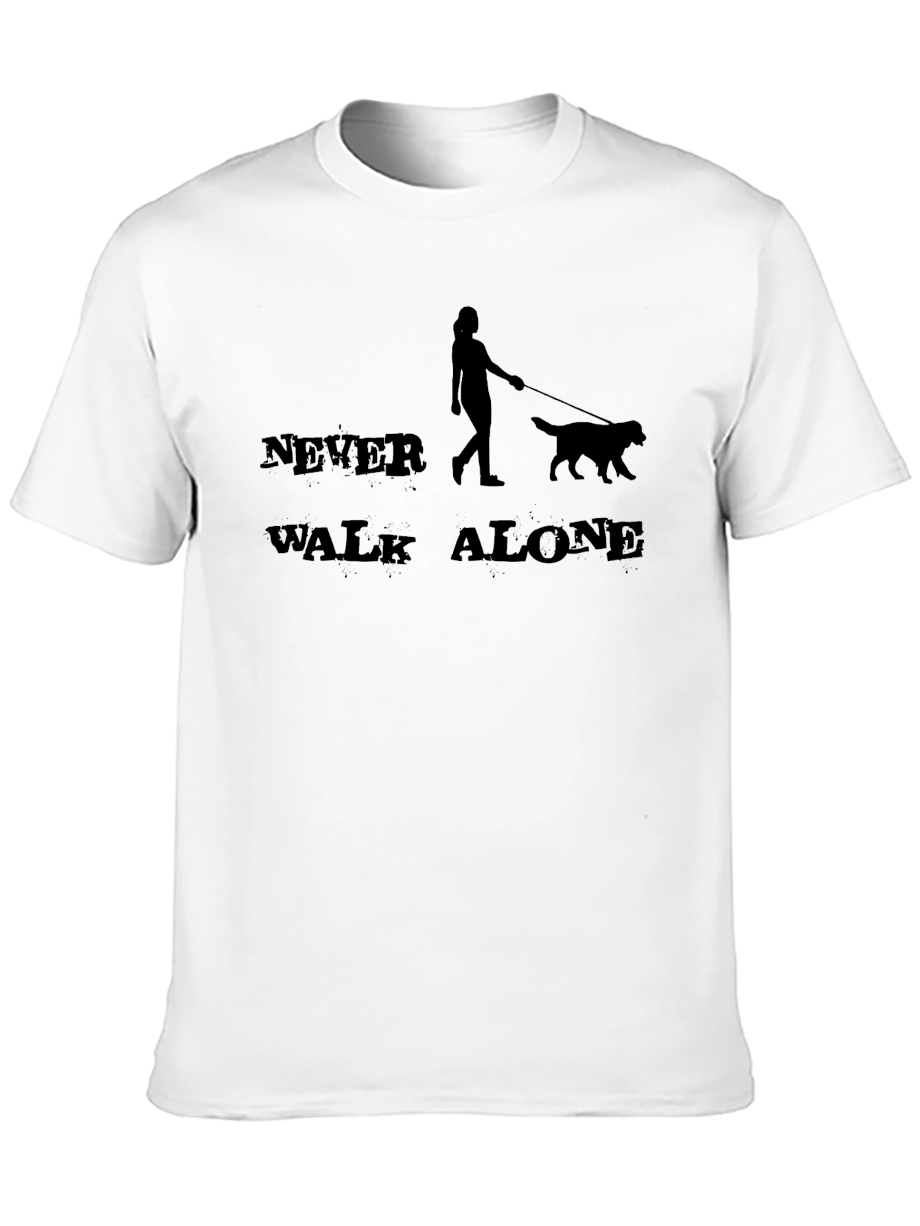 Black Never Walk Alone Graphic T-Shirt view 10