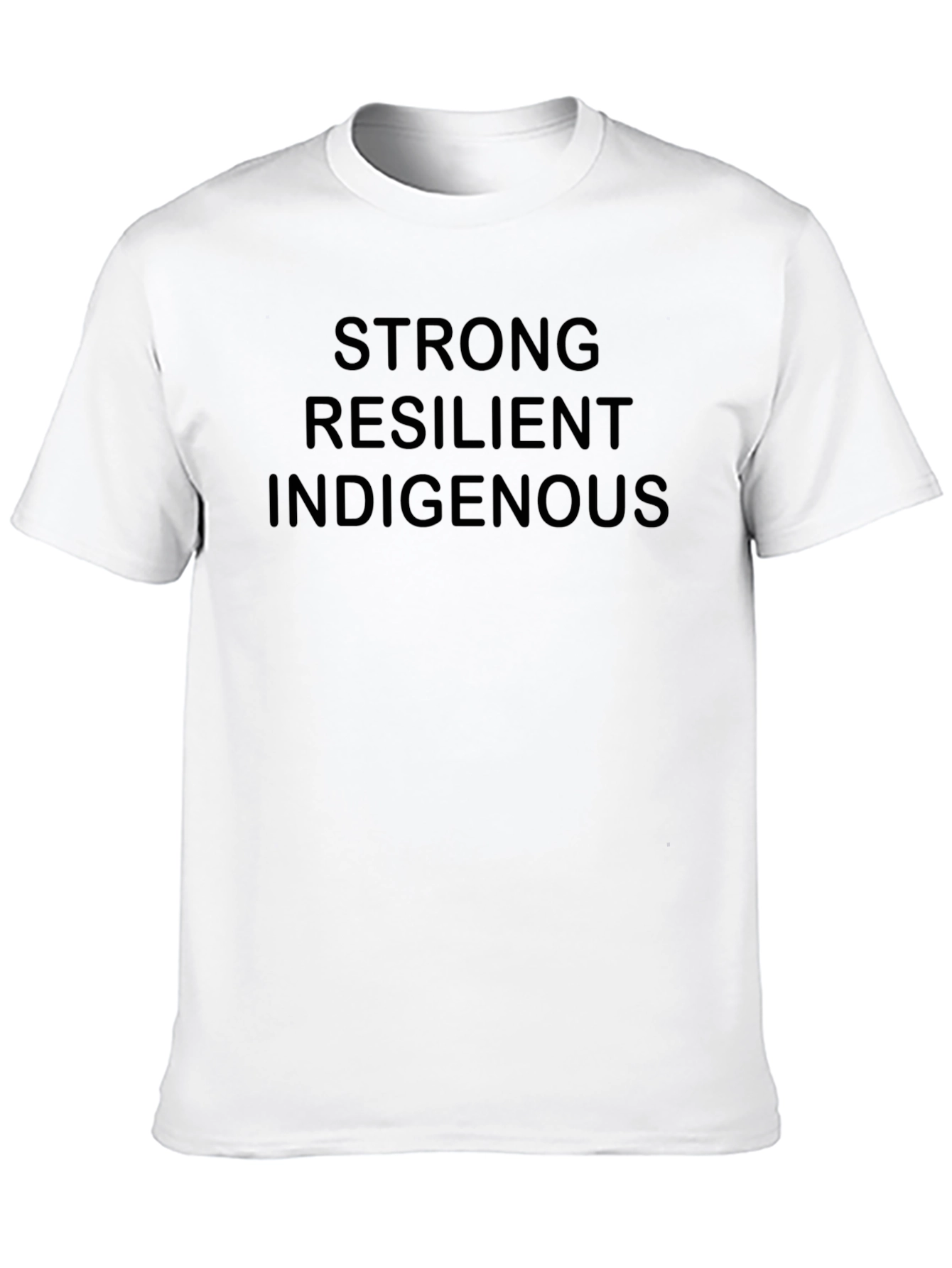Black Strong Resilient Indigenous Black T-Shirt view 10