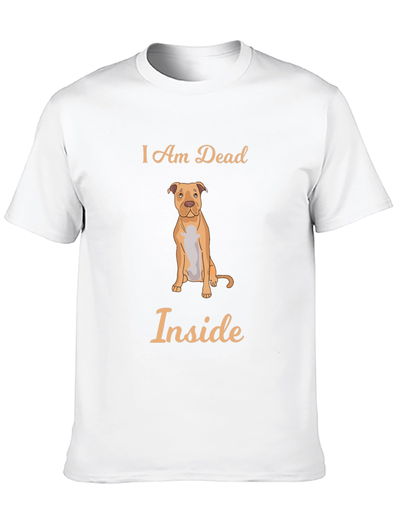 Black I Am Dead Inside Dog Graphic T-Shirt view 10