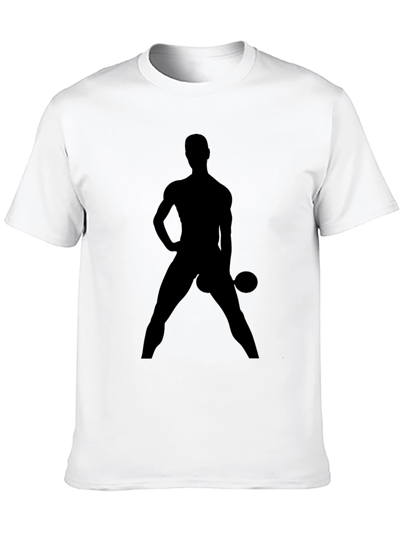 Black Silhouette Gym Body Black T-Shirt view 10