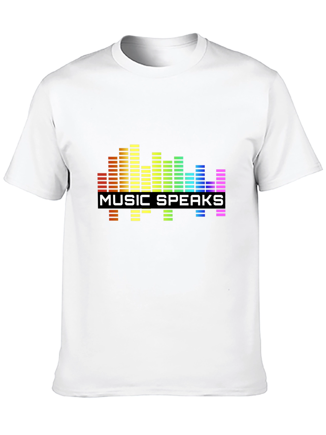 Black Music Speaks Graphic Black T-Shirt view 10