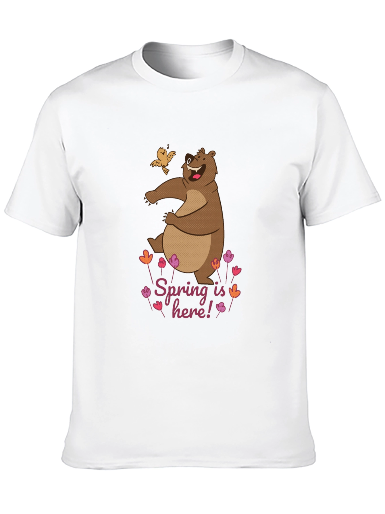 Black Spring Bear Graphic Tee - Nature Lover's T-Shirt view 10