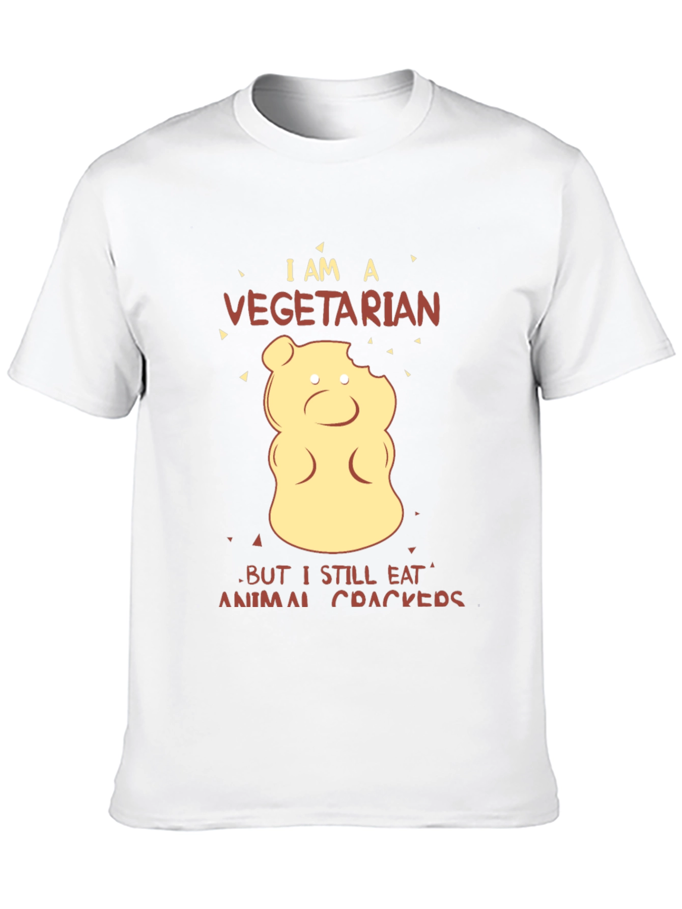 Black Vegetarian Animal Cracker T-Shirt view 10