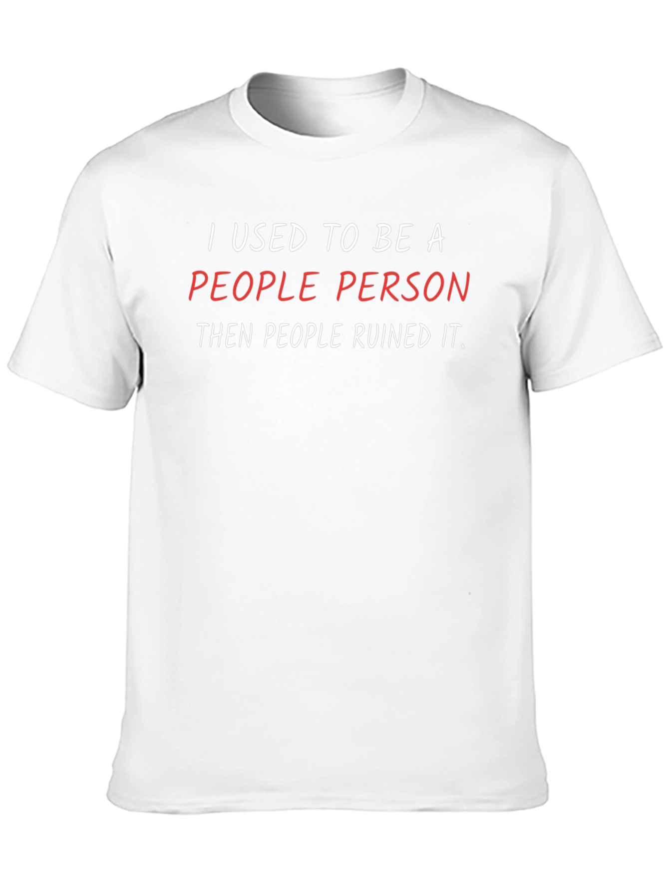 Black Funny 'People Person' Graphic Tee - Black view 10