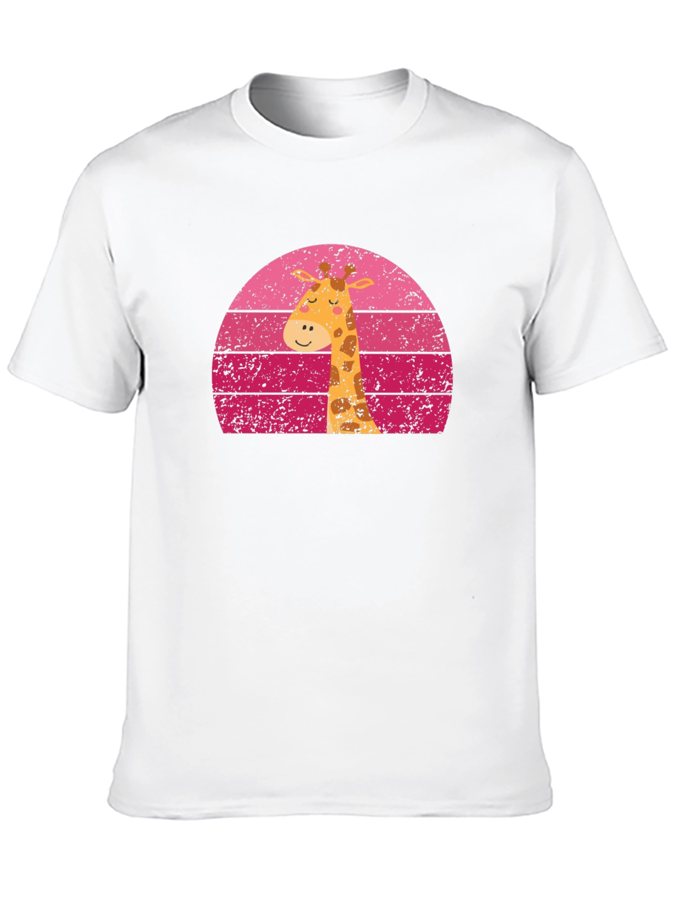 Black Giraffe Sunset Graphic Tee - Unique Design view 10
