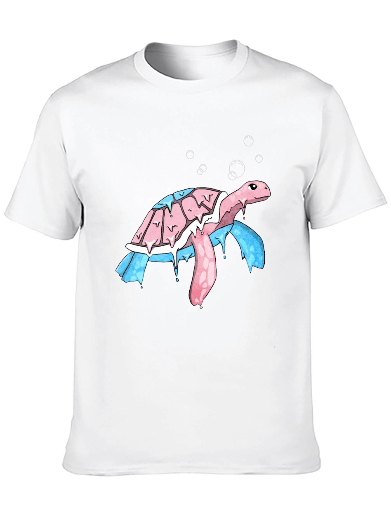 Black Transgender Pride Turtle T-Shirt view 10