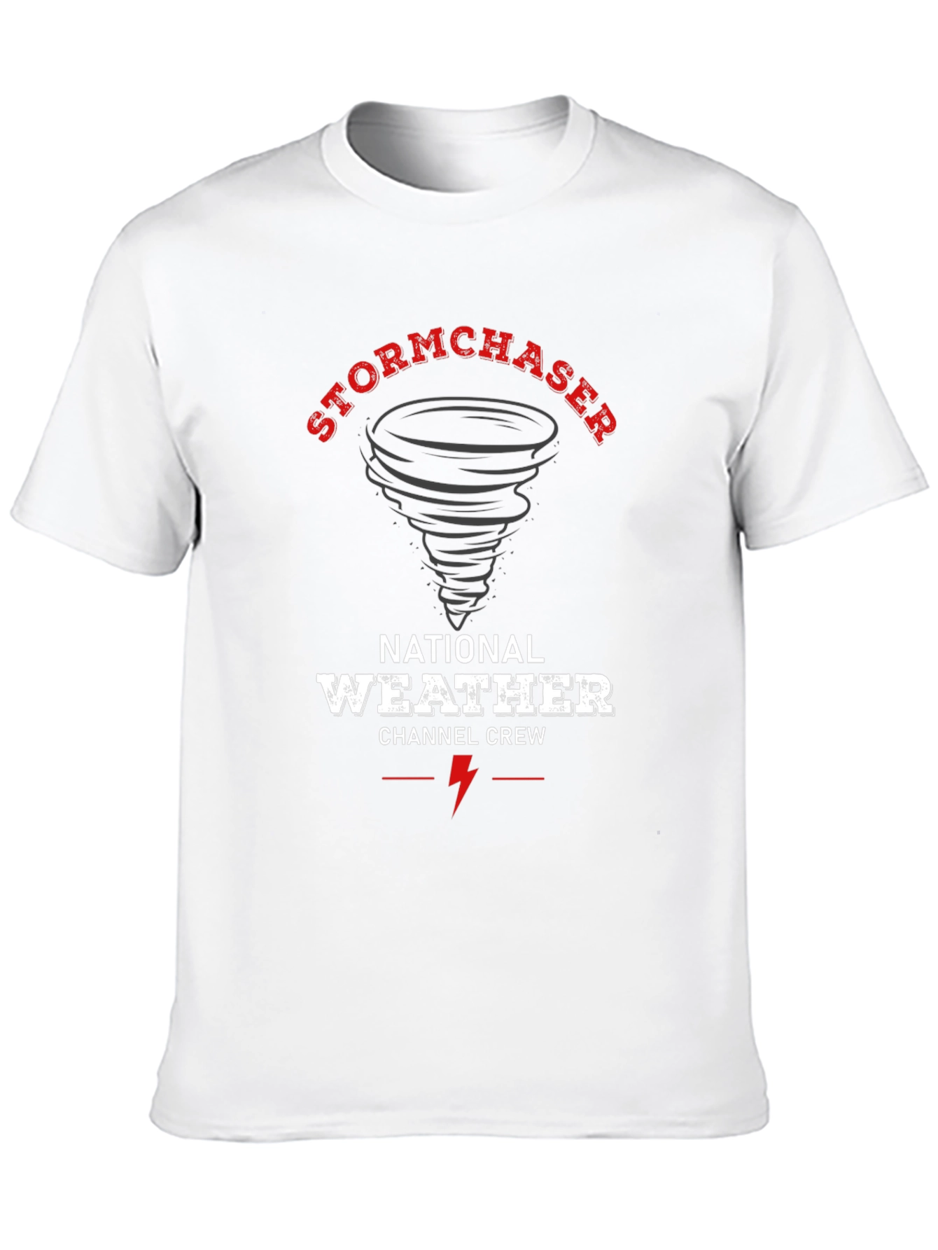 Black Stormchaser National Weather Channel Crew Black T-Shirt view 10