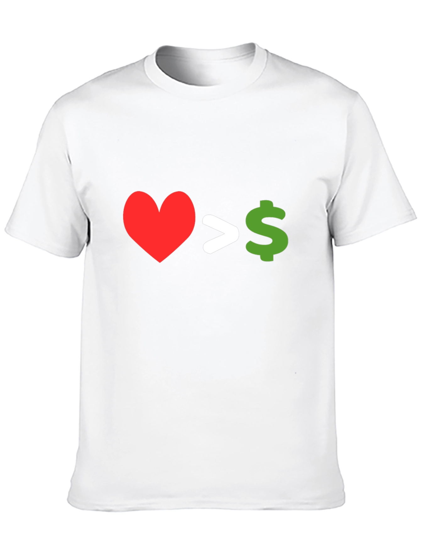 Black Love Over Money Graphic T-Shirt view 10