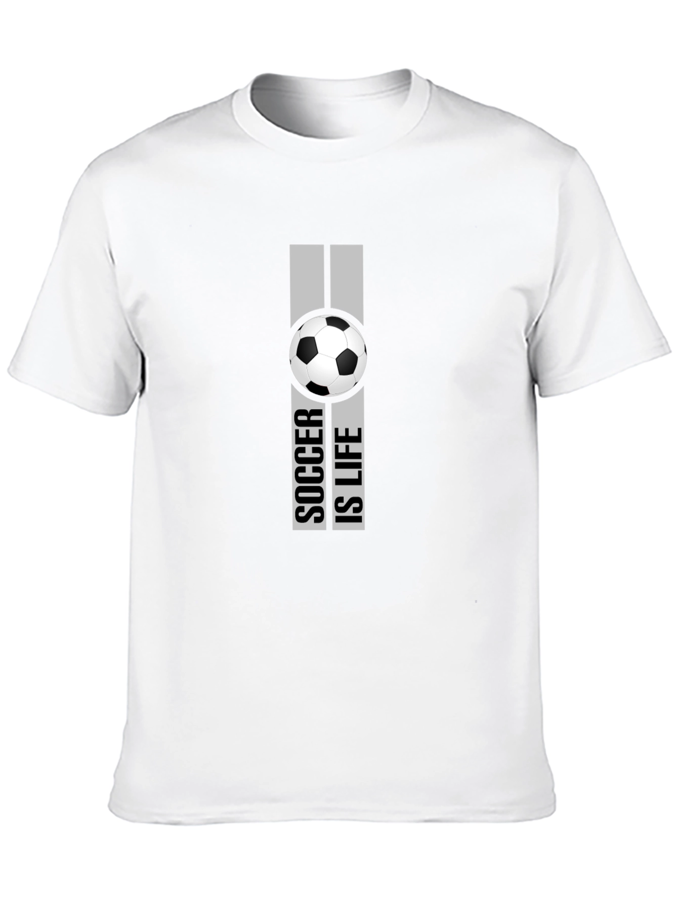 Black Soccer Is Life Graphic T-Shirt - Black view 10