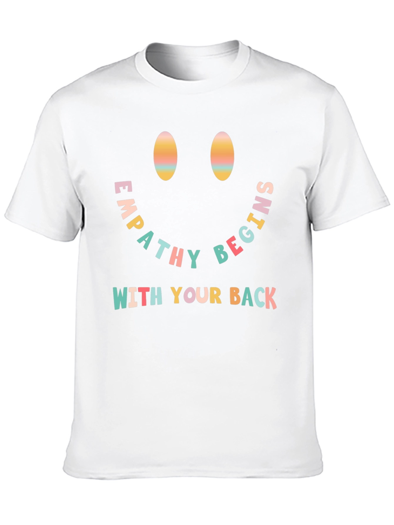 Black Empathy Begins With Your Back Graphic T-Shirt view 10