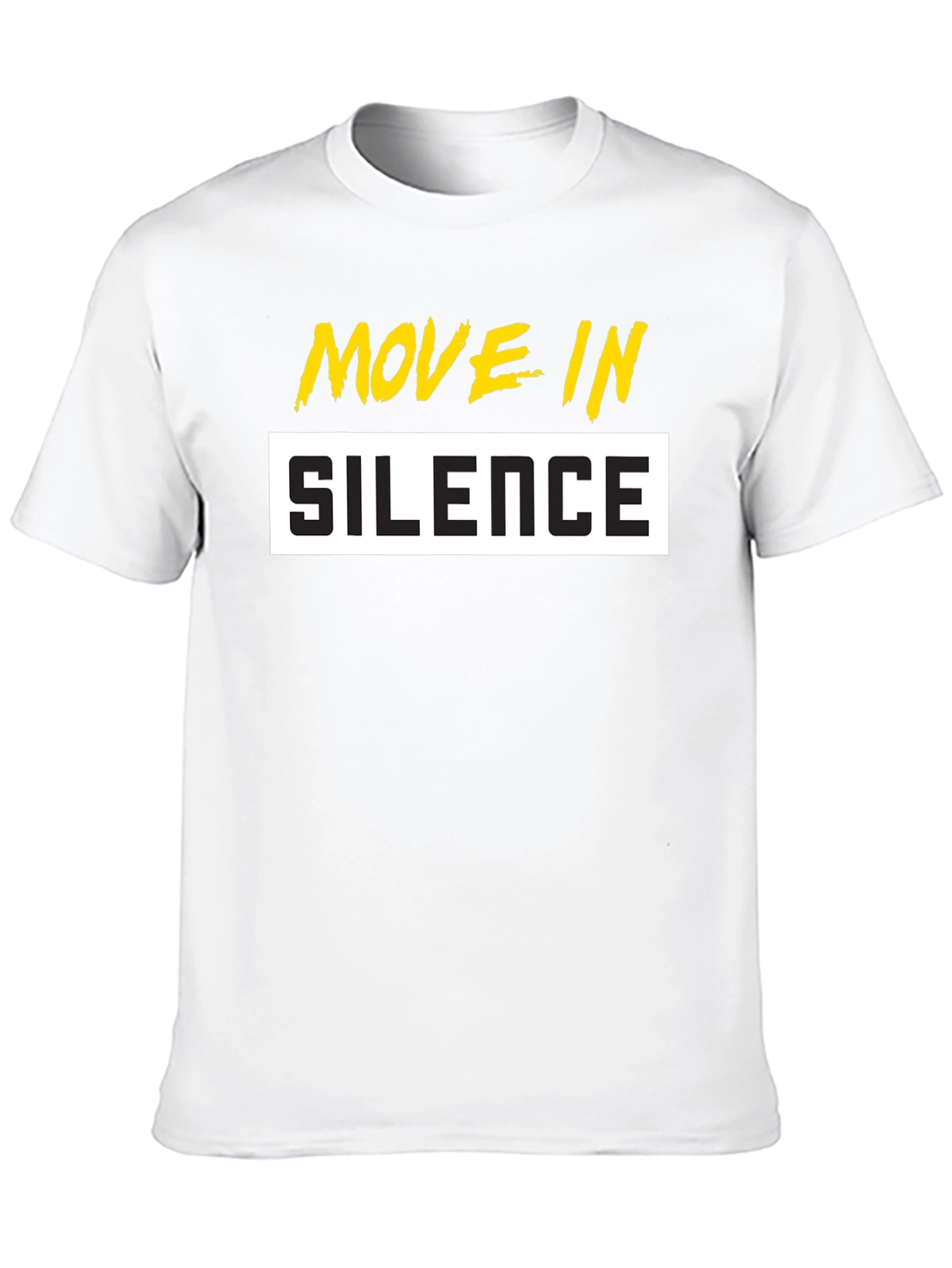 Black Move In Silence Graphic T-Shirt - Black view 10