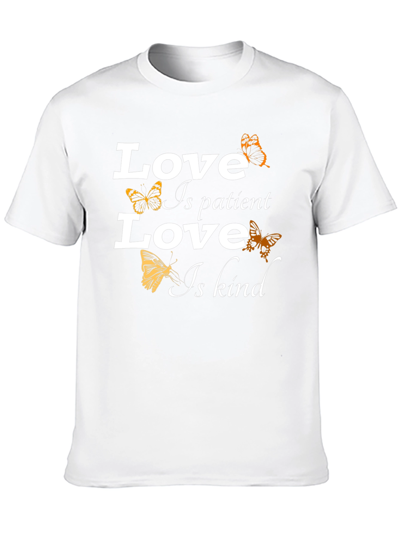 Black Love Is Patient T-Shirt - Butterfly Design view 10