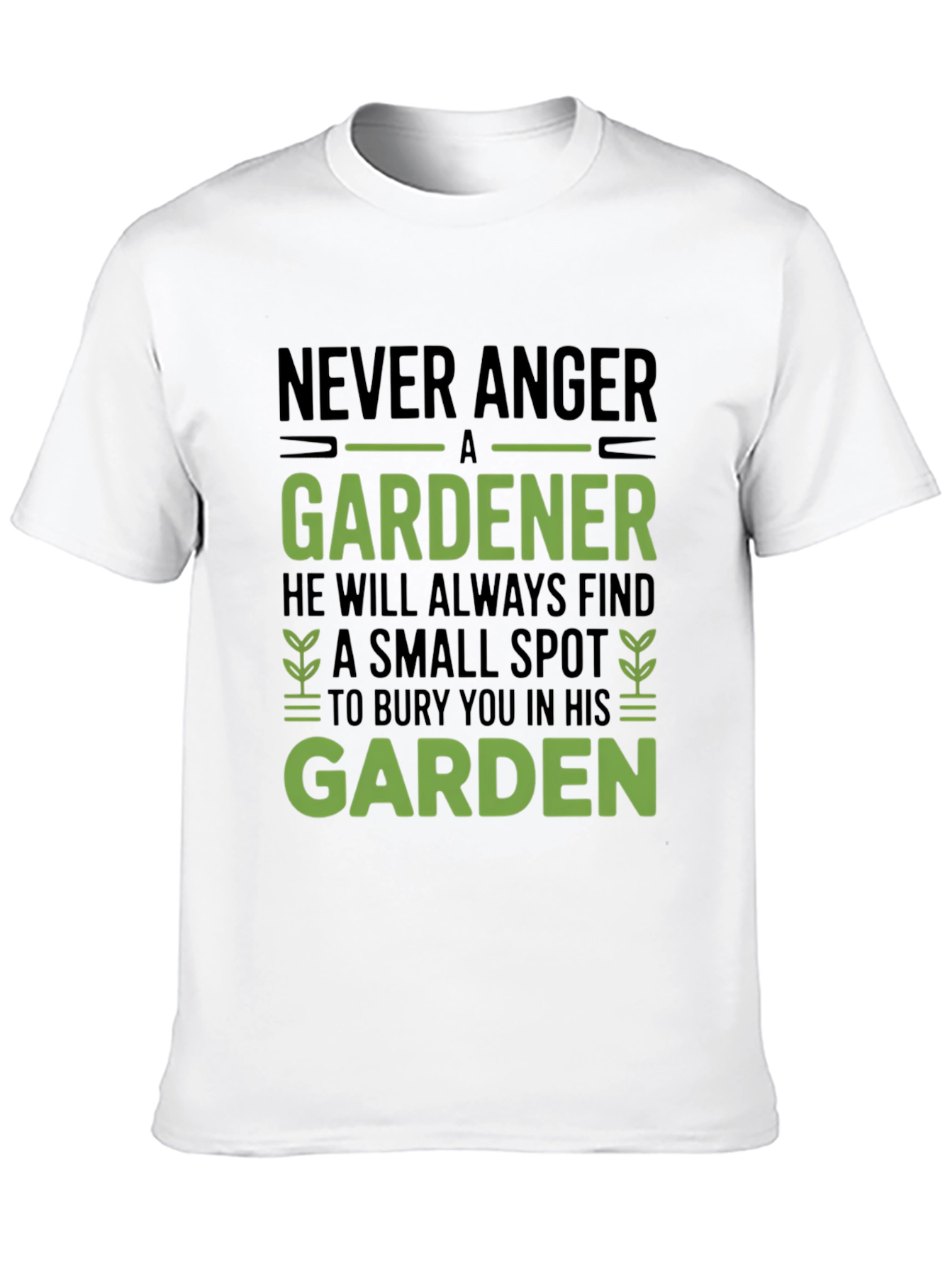 Black Never Anger a Gardener Graphic Tee view 10