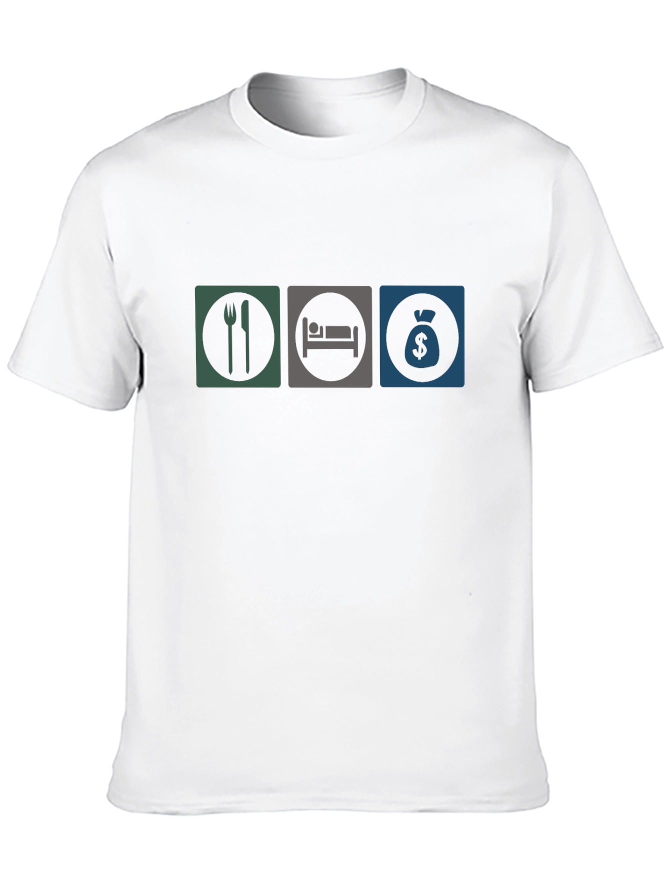 Black Eat, Sleep, Money T-Shirt view 10