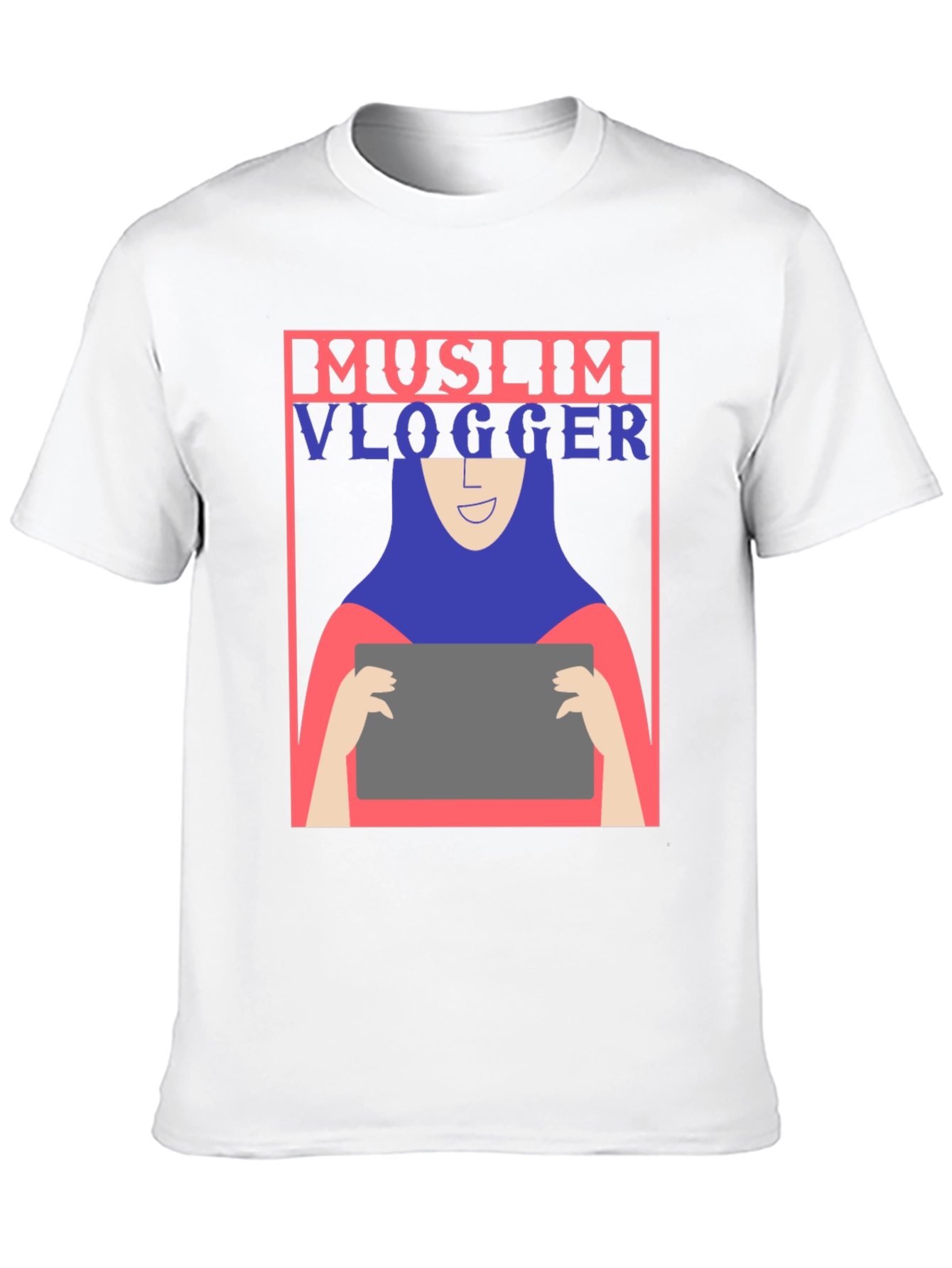 Black Muslim Vlogger Graphic T-Shirt - Unisex view 10