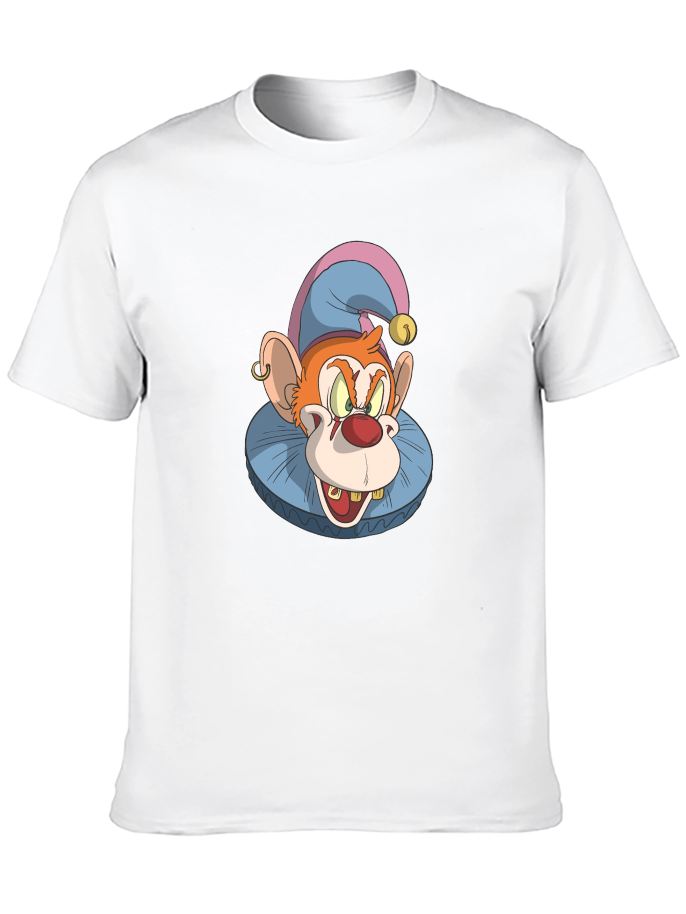 Black Clown Monkey Graphic Tee - Black Cotton T-Shirt view 10