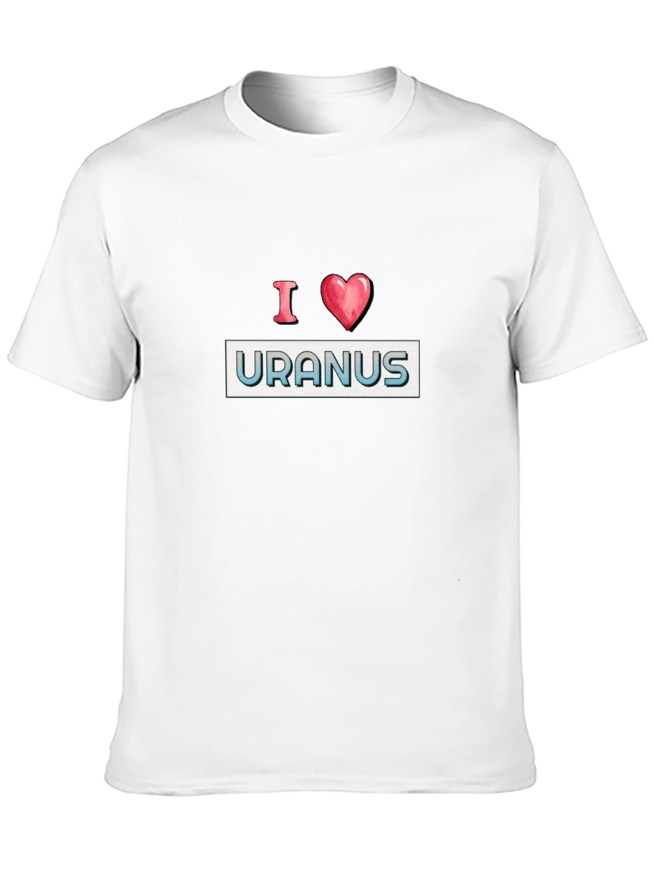 Black I Heart Uranus Black T-Shirt - Space Lover Tee view 10