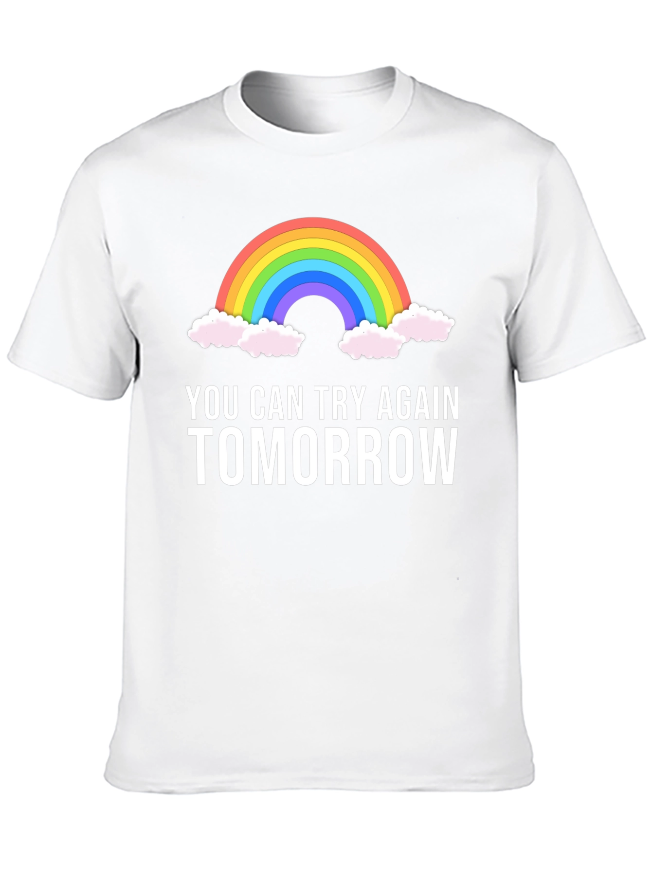 Black Rainbow Tomorrow Graphic Tee - Motivational T-Shirt view 10