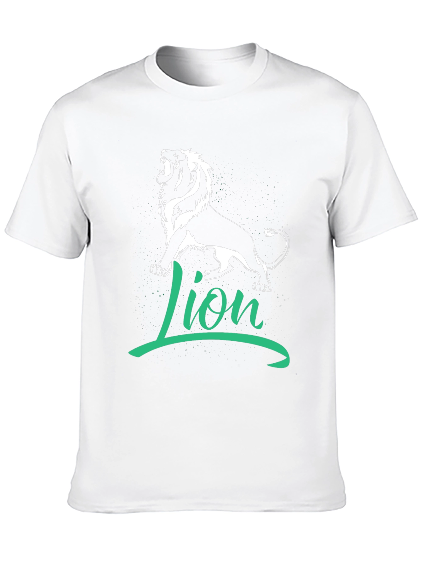 Black Lion Graphic Tee - Black Cotton T-Shirt view 10