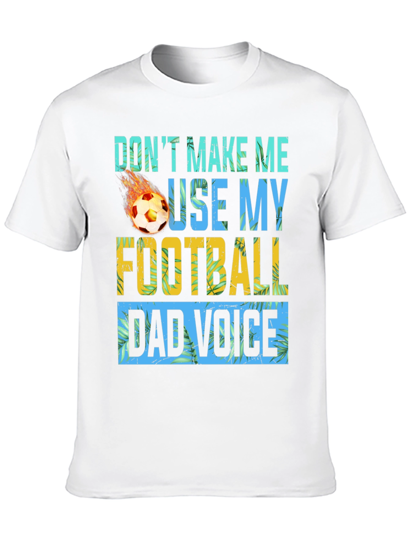 Black Funny Football Dad Voice Graphic T-Shirt view 10