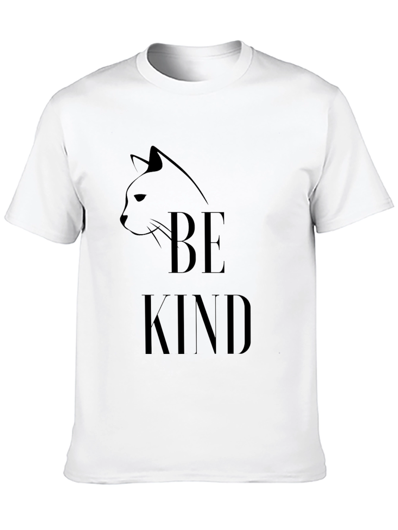 Black Be Kind Cat Graphic T-Shirt view 10