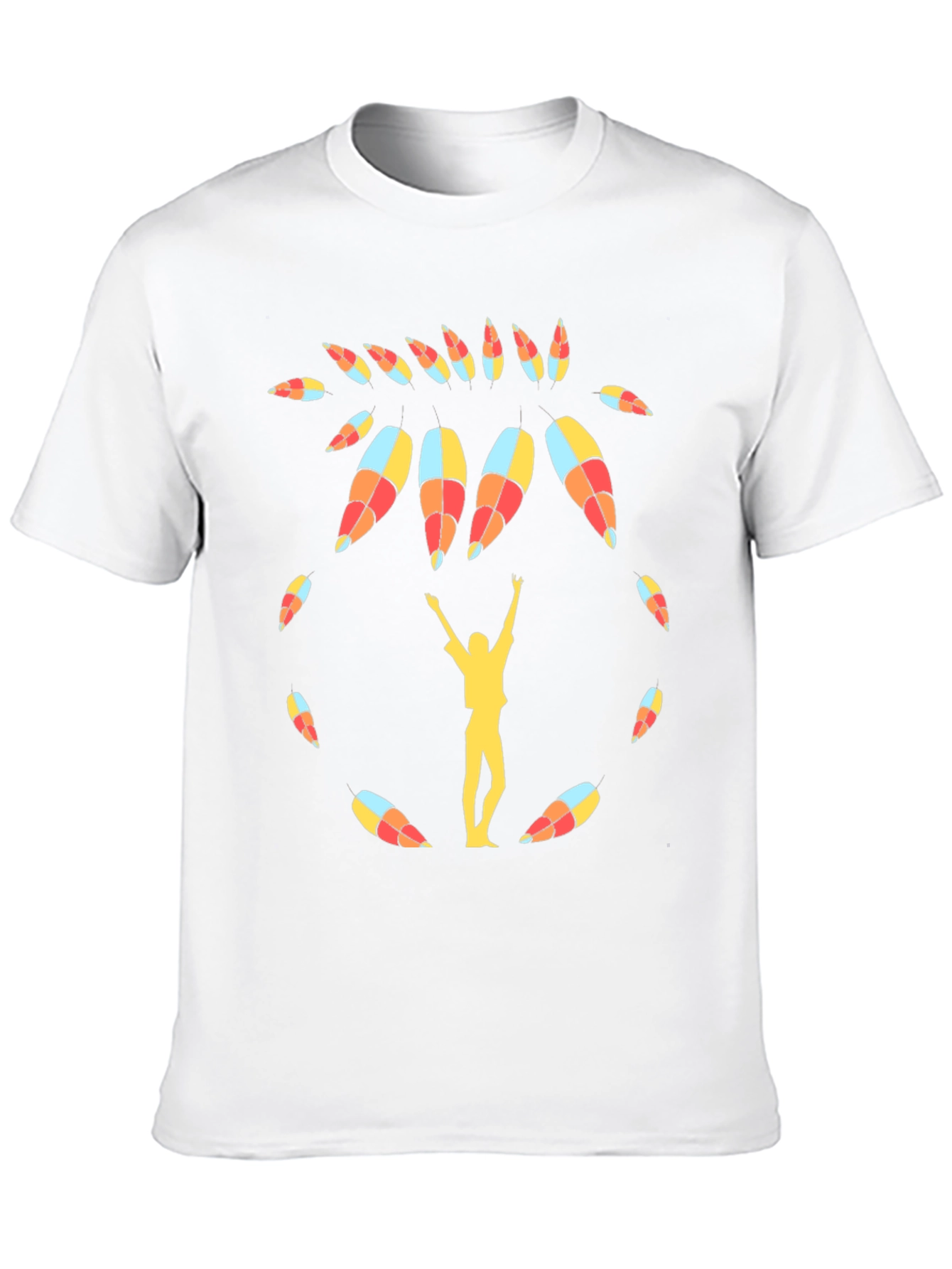 Black Graphic Print Tee: Catching Sunlight view 10