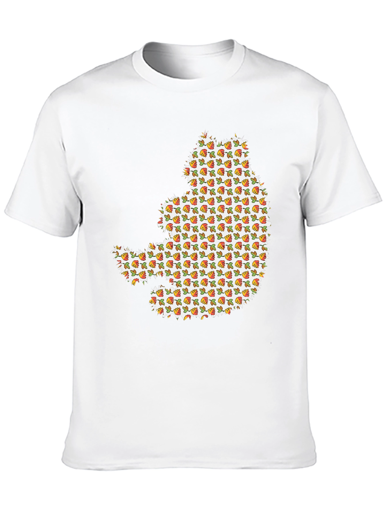 Black Novelty Cat Print Black Crew Neck T-Shirt view 10