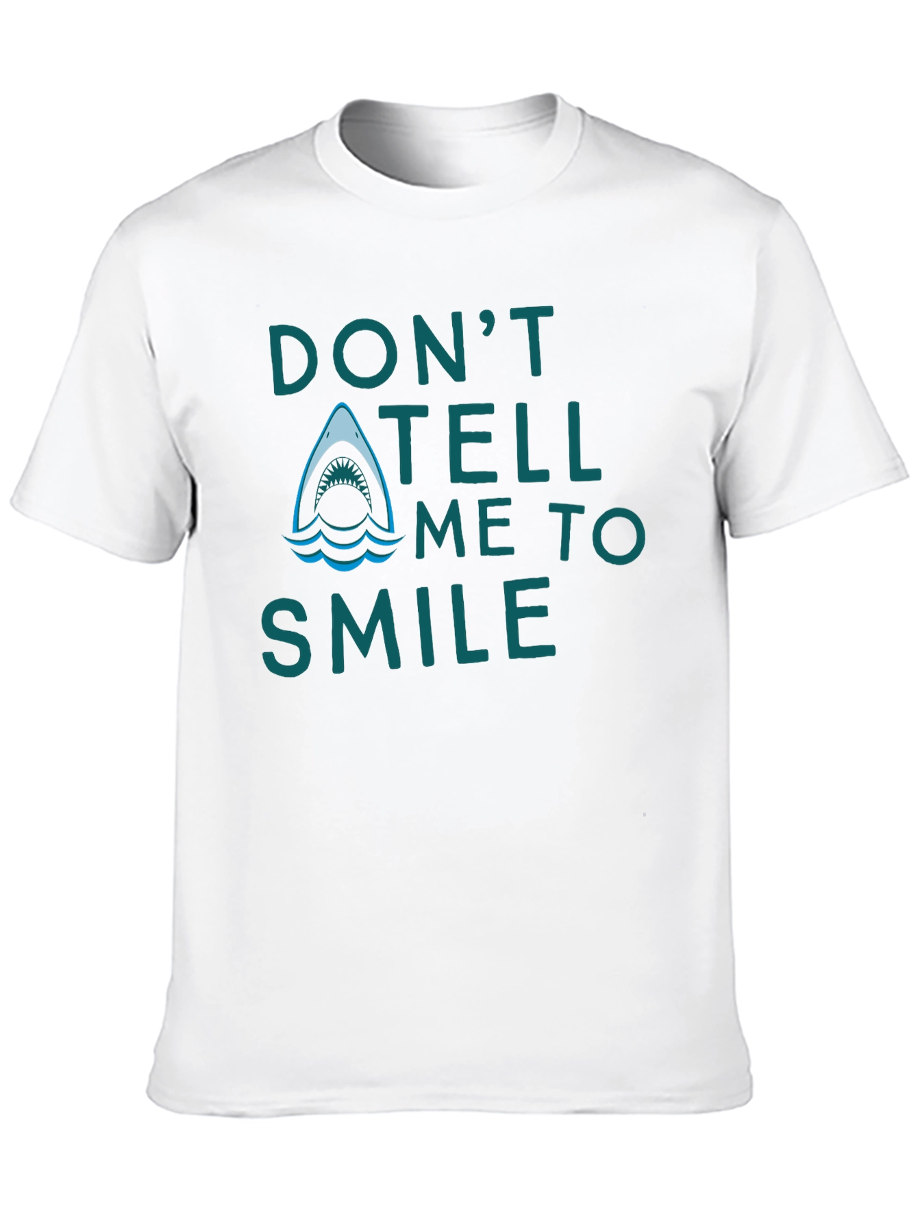 Black Don't Tell Me To Smile Shark T-Shirt view 10