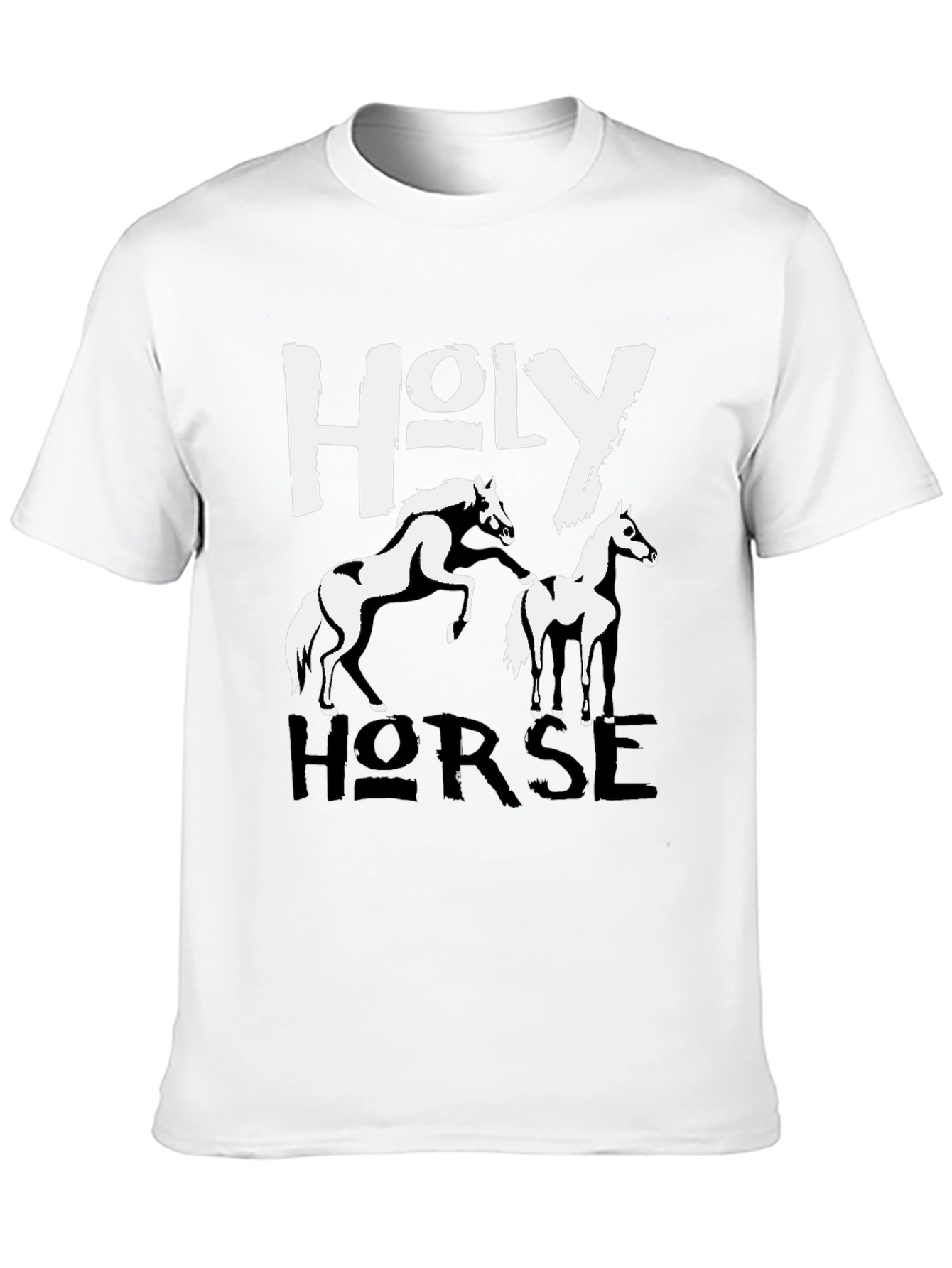 Black Holy Horse Graphic T-Shirt view 10