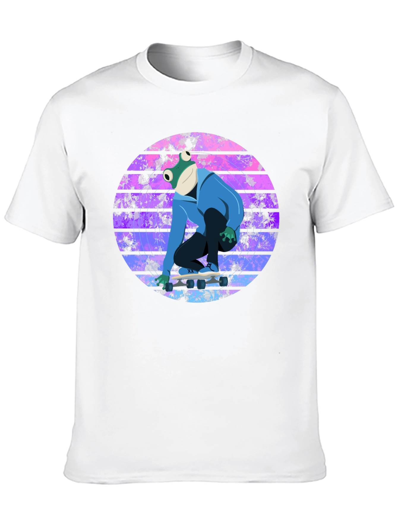 Black Frog Skateboarder Graphic Tee view 10