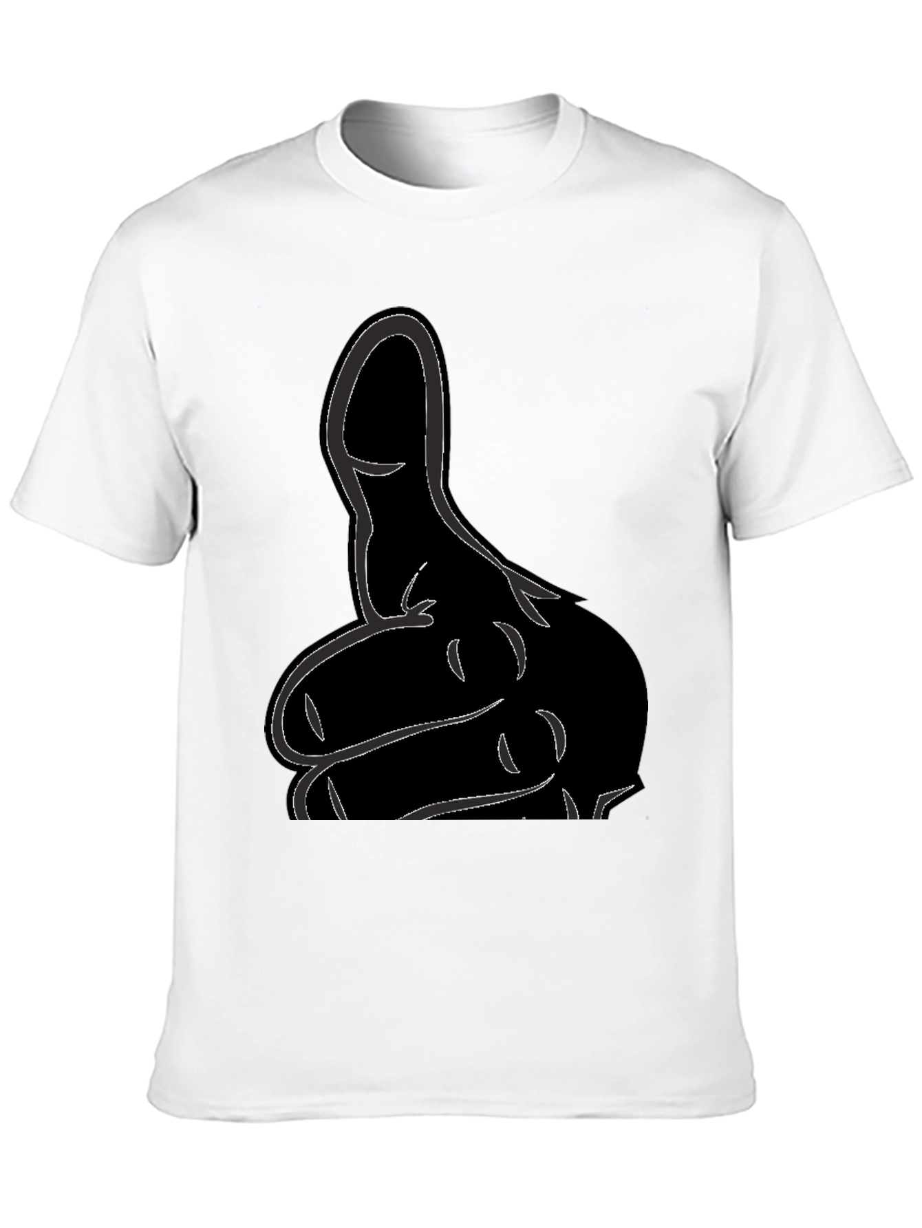 Black Modern Graphic T-Shirt view 10