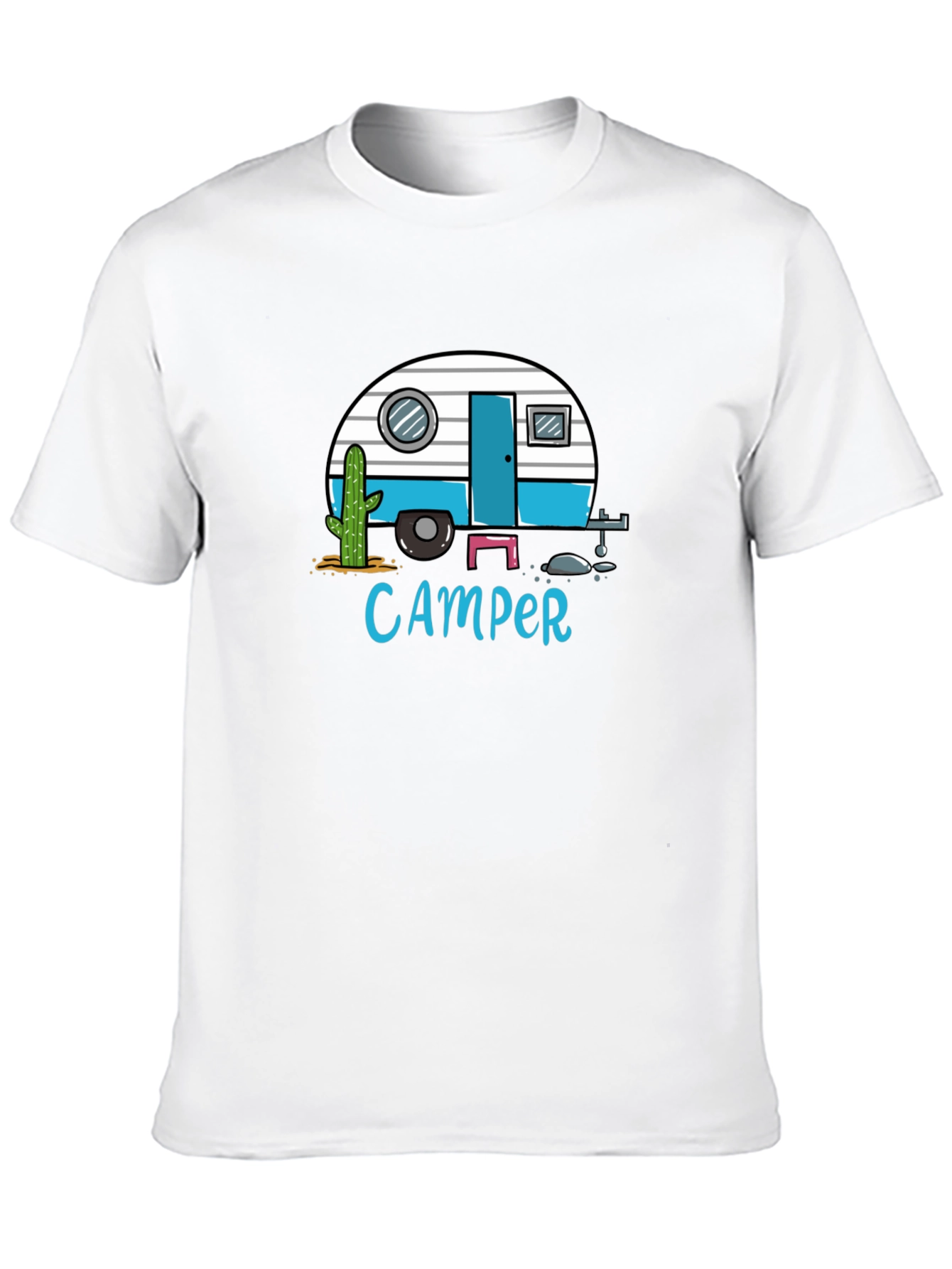 Black Camper Graphic T-Shirt - Black Tee view 10