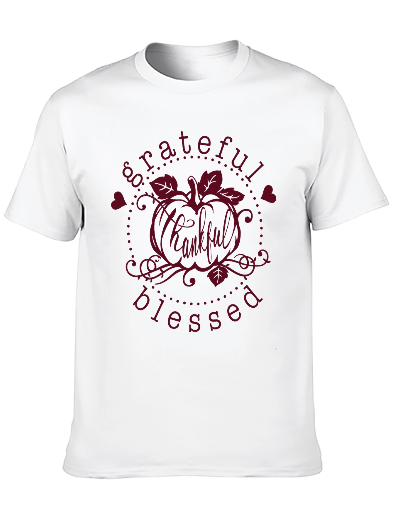 Grateful Thankful Blessed Graphic Tee - 10