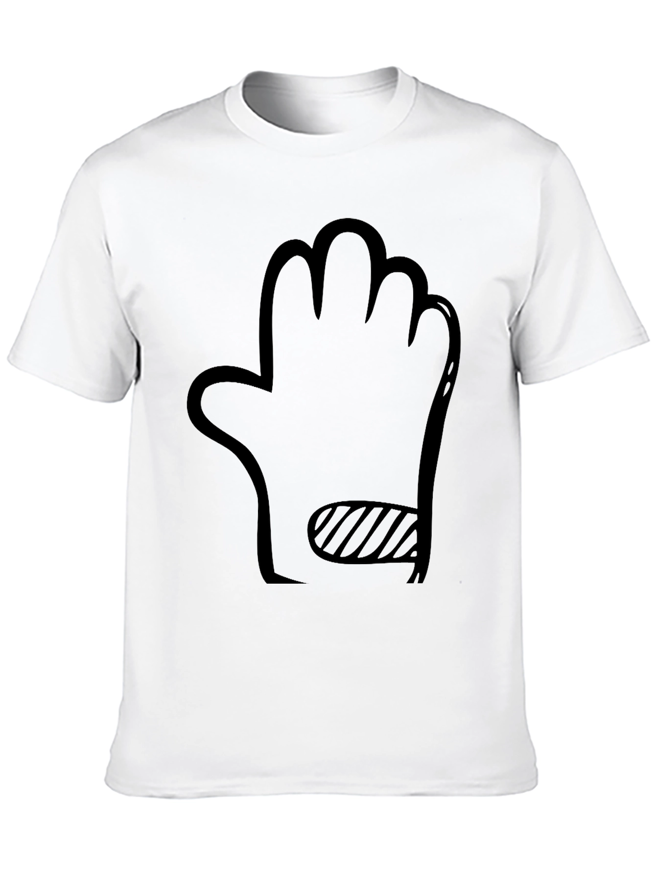 Black Novelty Hand Graphic Black T-Shirt view 10