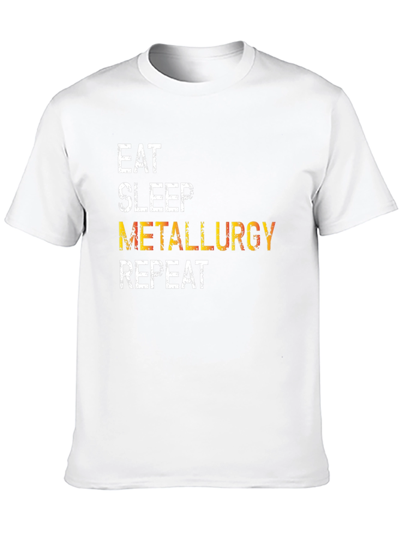 Black Eat Sleep Metallurgy Repeat T-Shirt view 10