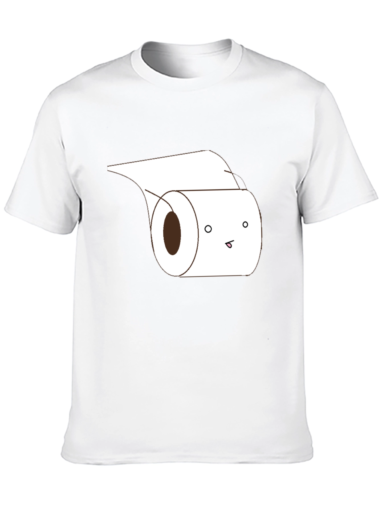 Black Funny Toilet Paper Roll Graphic Tee - Black view 10