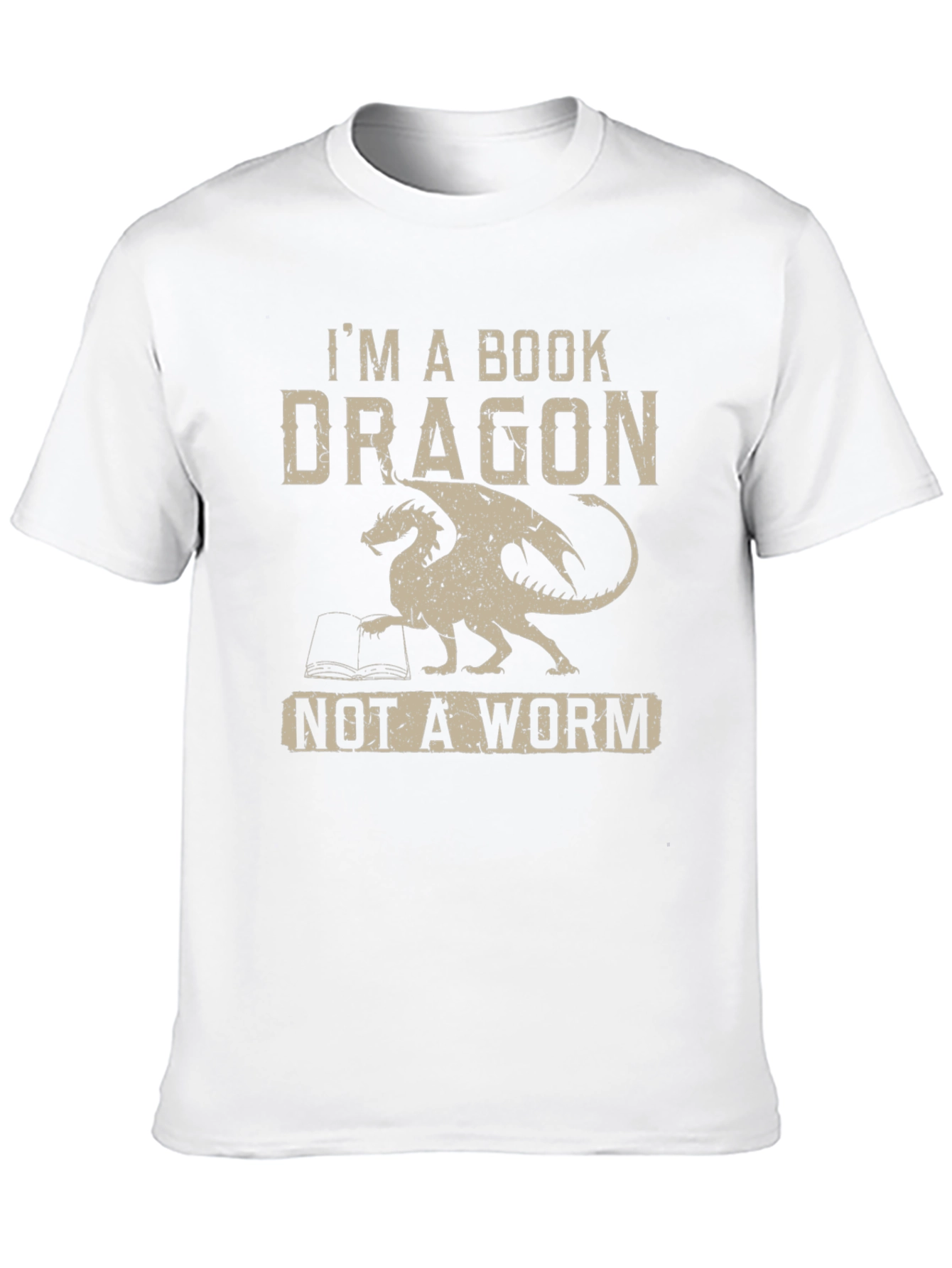 Black Book Dragon T-Shirt -  I'm A Book Dragon Tee view 10