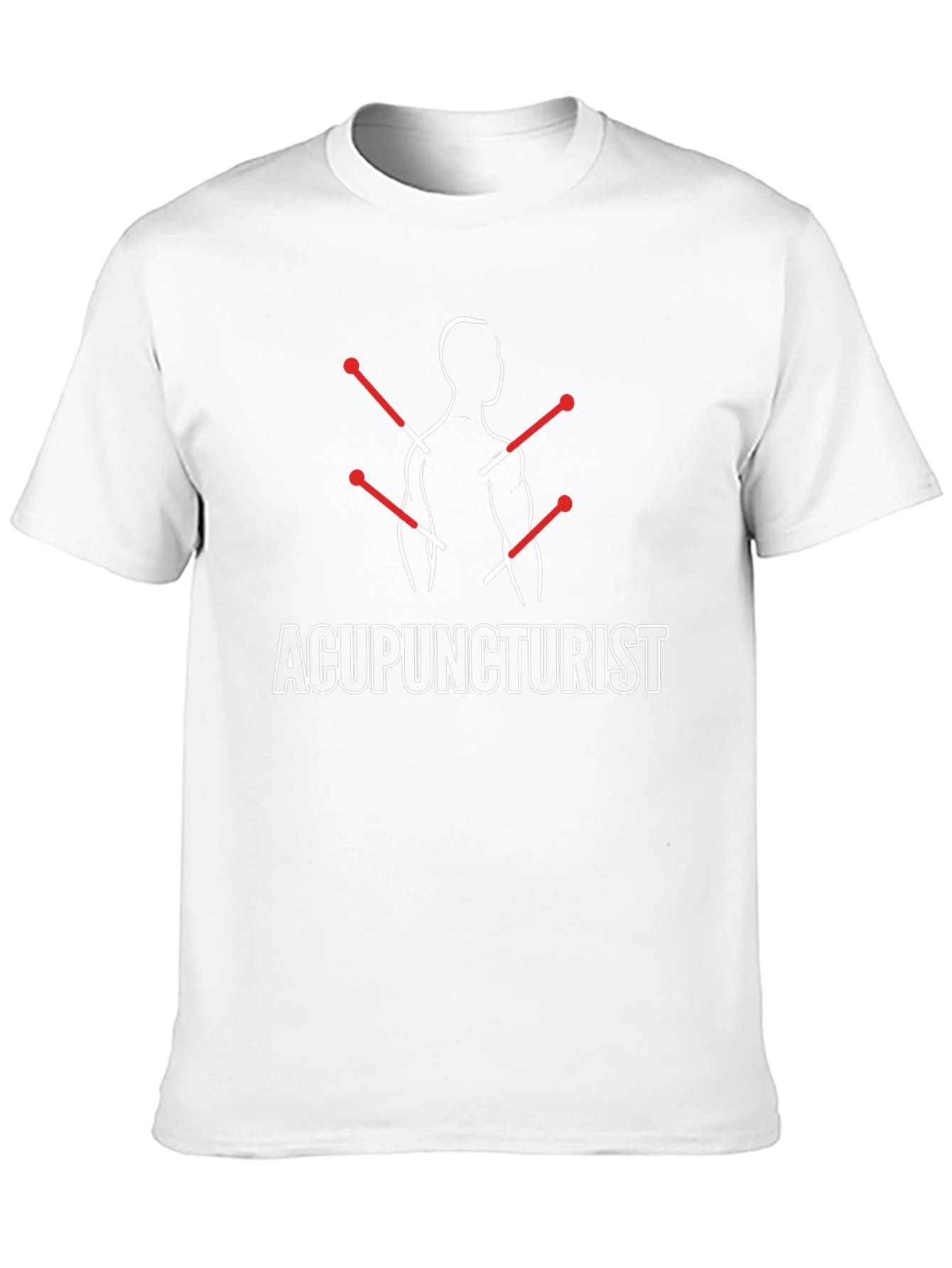 Black Acupuncturist Graphic T-Shirt - Unisex Casual Tee view 10